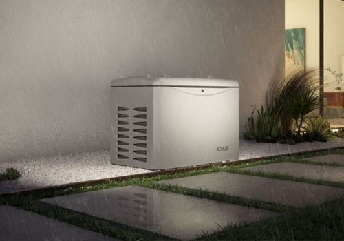 Generator Installation  - DK Electrical Solutions Inc. Residential Generator during a storm - DK Electrical Solutions Inc.