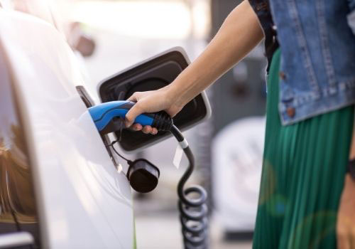 EV Charger Installation Services - Residential EV charging station installation in Burlington County New Jersey EV charger in use photo - Electrician serving Camden County & Burlington County NJ